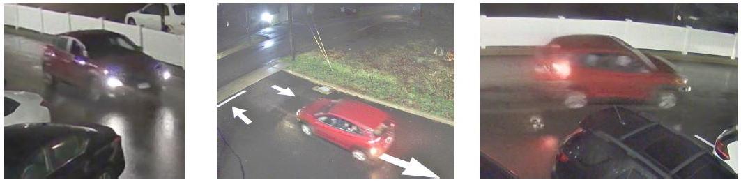 Surveillance camera photos of suspect vehicle